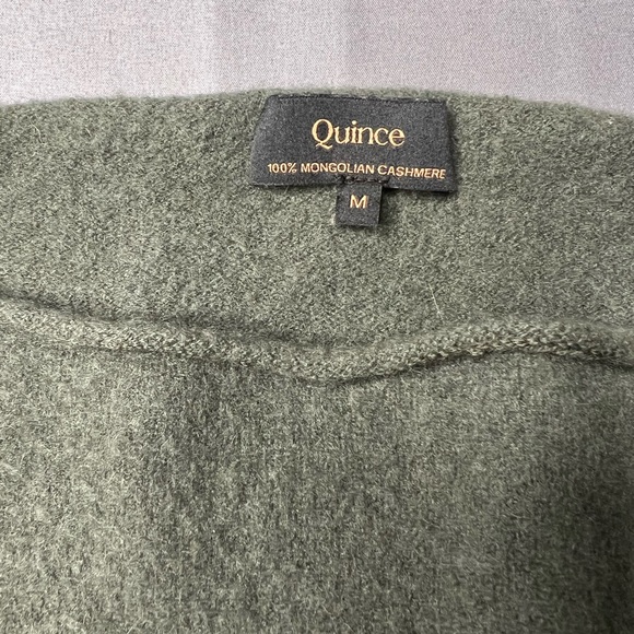 Quince Sweaters - Quince Women’s 100% Mongolian Cashmere Boat Neck Sweater Medium Moss Green